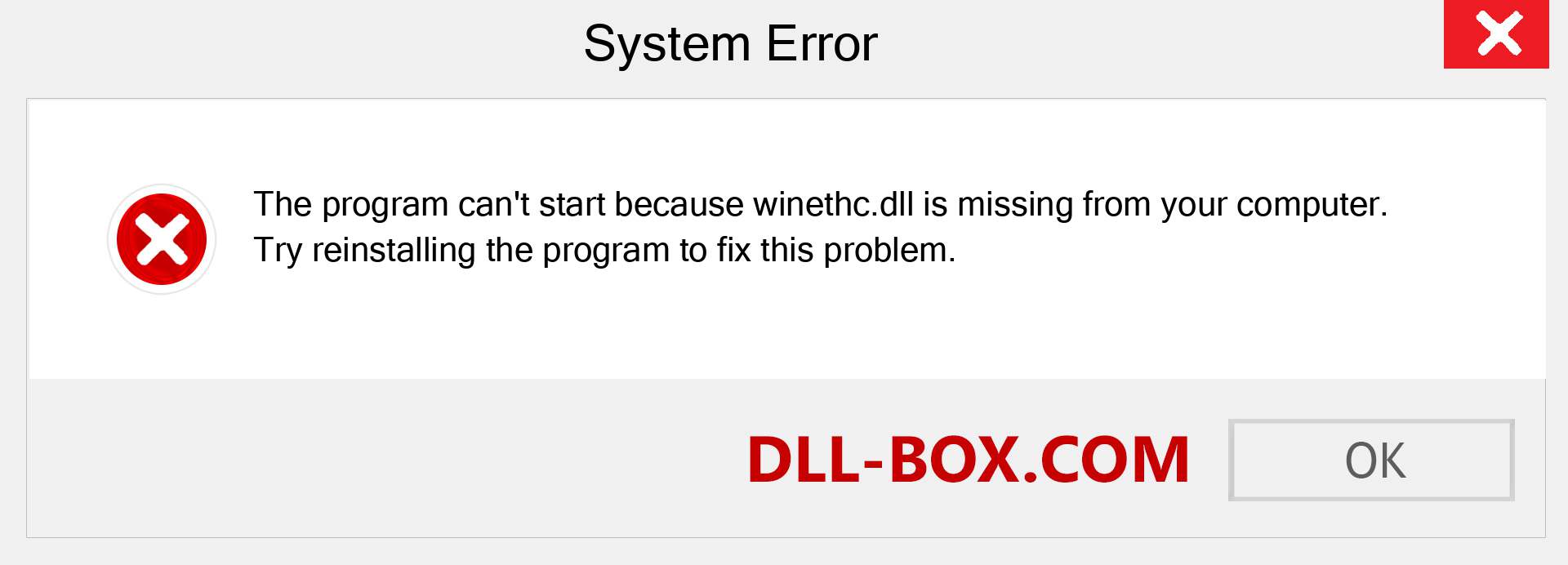  winethc.dll file is missing?. Download for Windows 7, 8, 10 - Fix  winethc dll Missing Error on Windows, photos, images